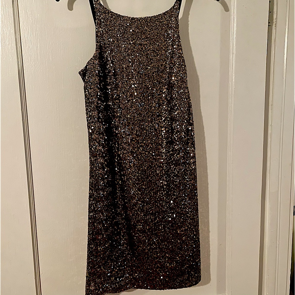 Gianni bini gold sequence cocktail/party dress. Size small